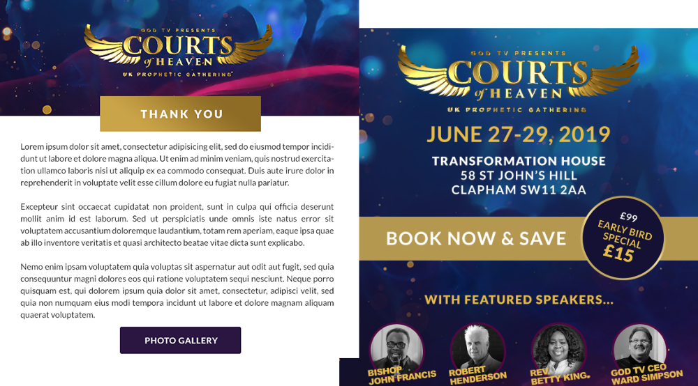 Courts of Heaven email samples