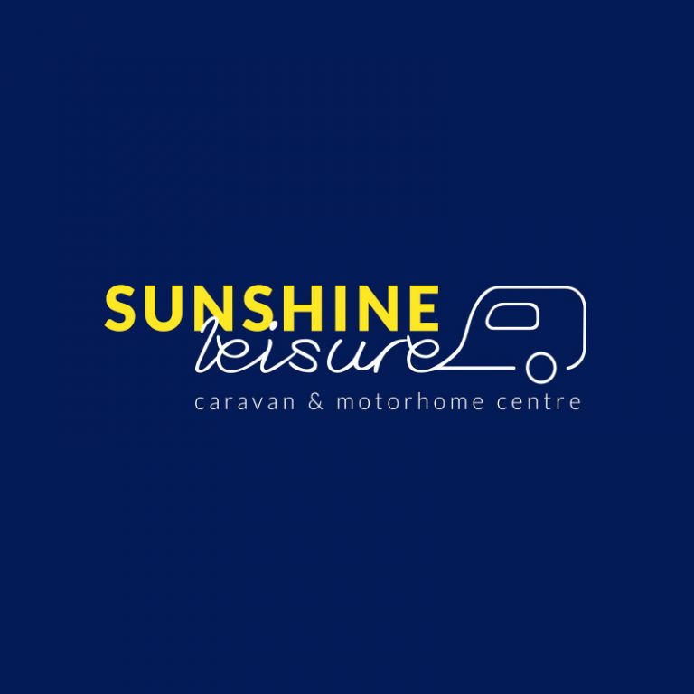 Sunshine Leisure branding logo on dark
