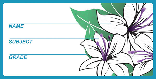 Croxley school name card illustration design