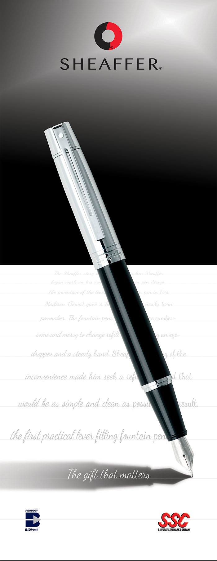 Sheaffer pull-up banner