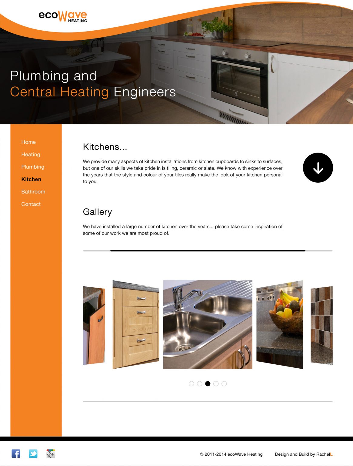 ecoWave Heating website kitchens