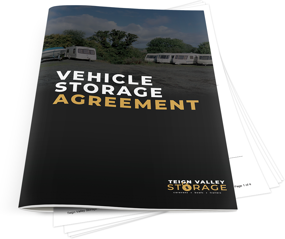 Teign Valley vehicle storage agreement booklet