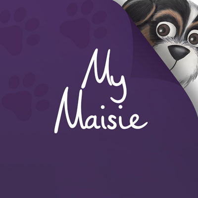 Clickable thumbnail for My Maisie web, print, illustrations and social media designs